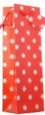 GIFT BAG Red with Silver Stars