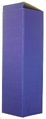 FLUTED GIFT BOX Navy Single Bottle Pack Cardboard