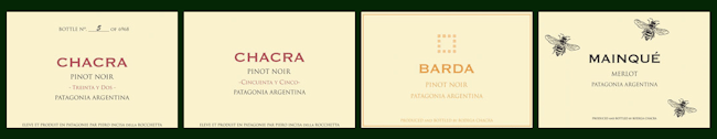 Chacra Wine Labels