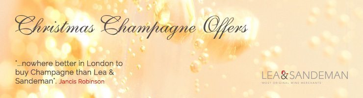 Christmas Champagne Banner - Jancis Robinson - Lea and Sandeman Independent Wine Merchants