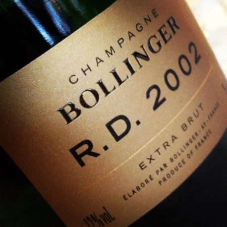 Champagne Bollinger RD 2002