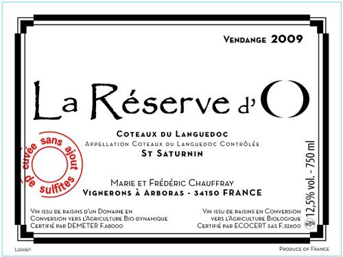 reserve d'o label
