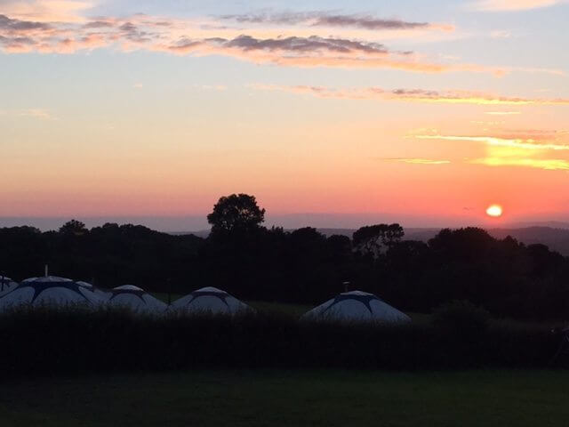 Sunset glasto