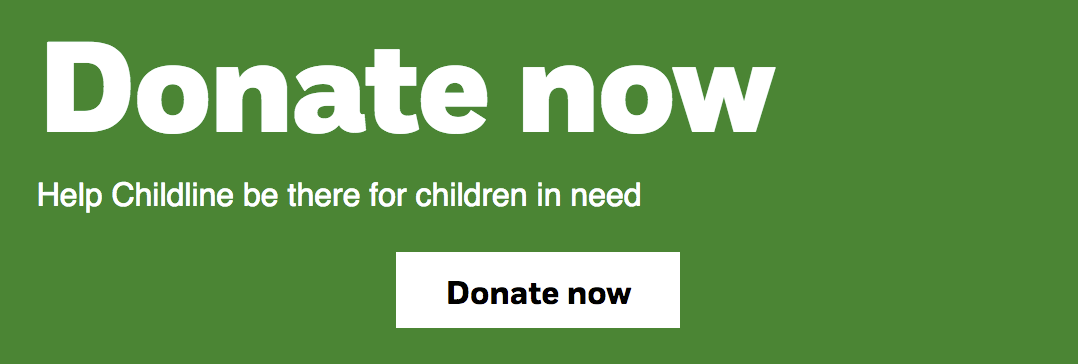 NSPCC donate button