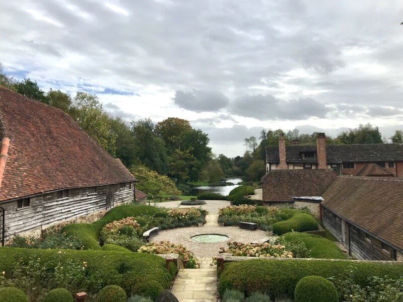 medieval barn pond old manor nyetimber