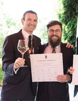 Champagne Academy - Angus Barcroft achieves diploma