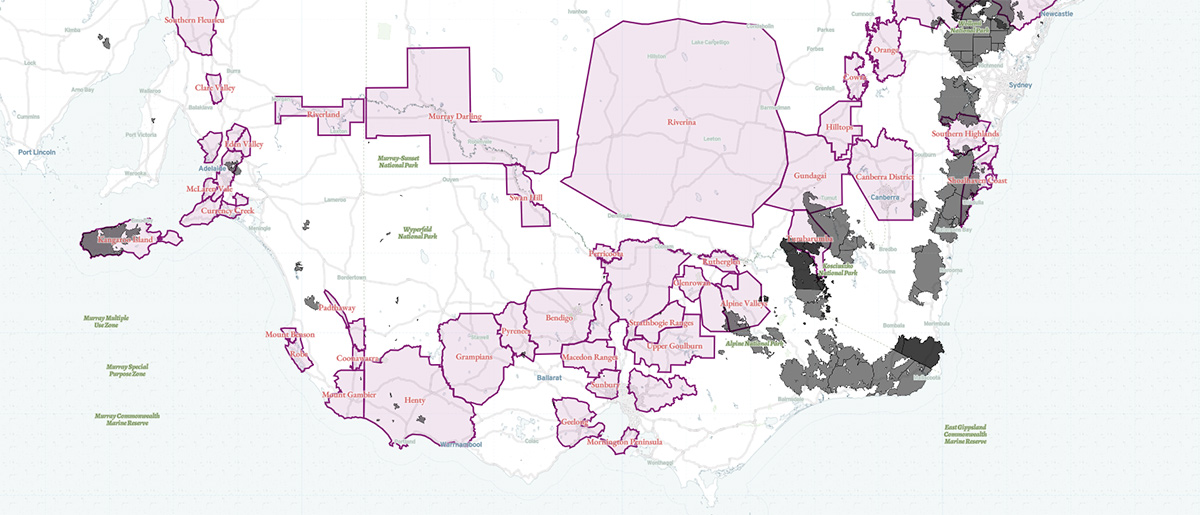 bush fire map