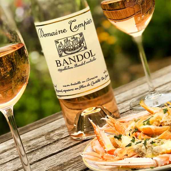 Bandol Rosé and Shrimp