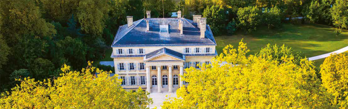 Chateau Margaux aerial view