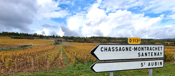 Road Sign Chassagne Montrachet