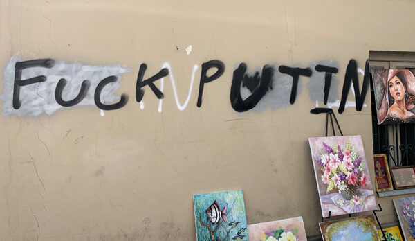 anti putin grafitti