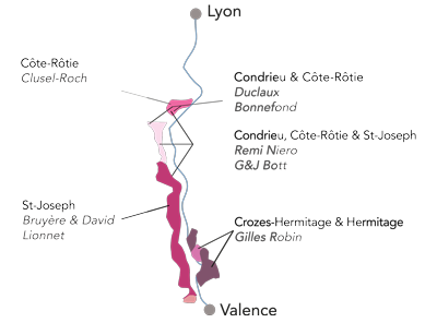 Northern Rhône Map