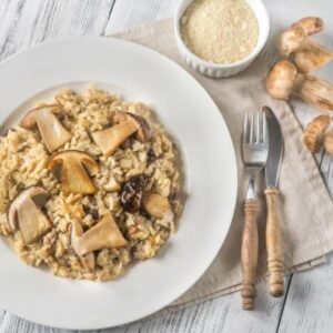 Wild mushroom risotto