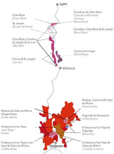 Rhône Map
