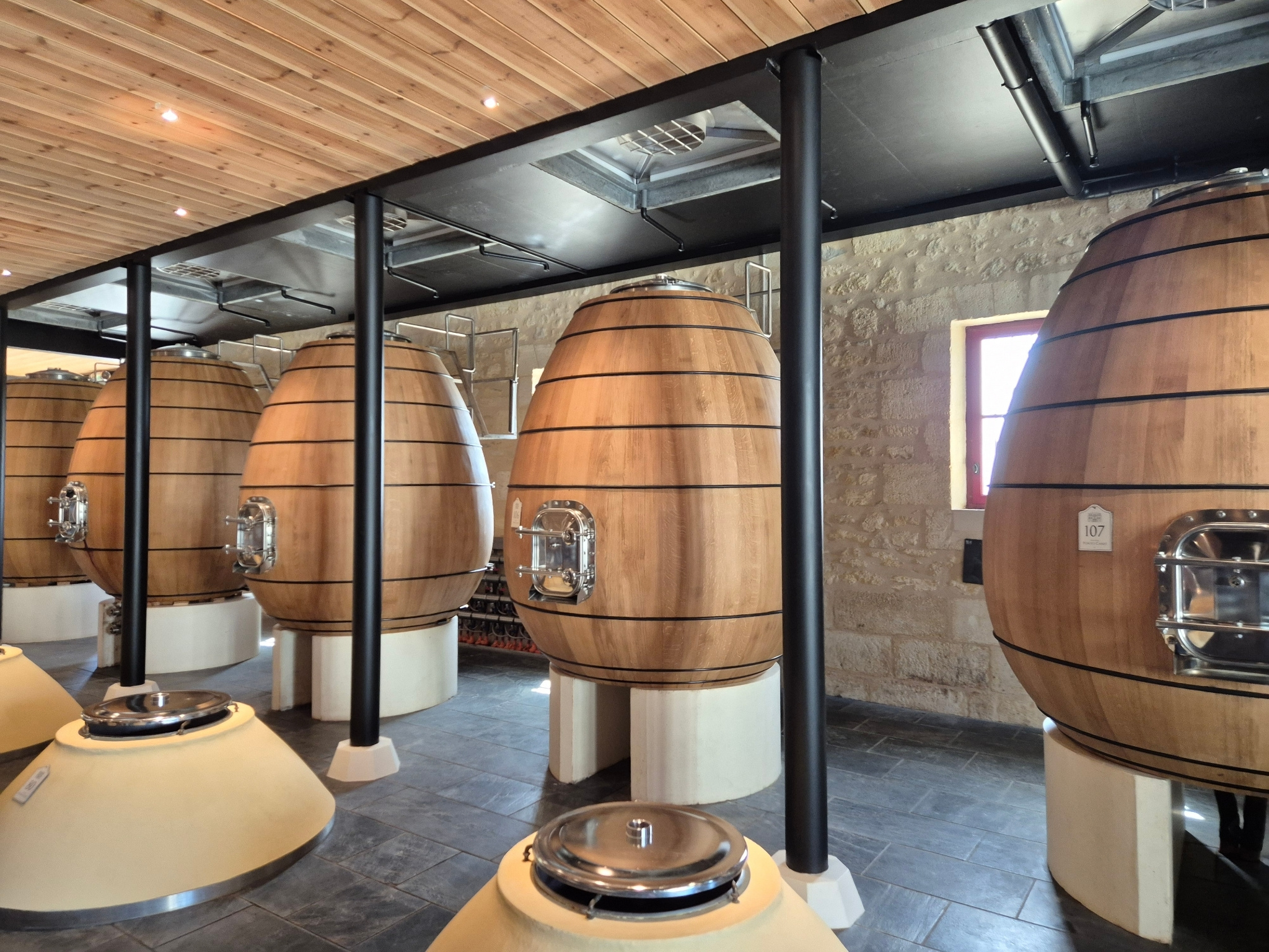 Cellar room at Pontet Canet