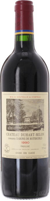 1990 CHÂTEAU DUHART MILON ROTHSCHILD 4ème Cru Classé Pauillac, Lea & Sandeman