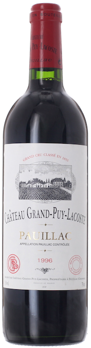 1996 CHÂTEAU GRAND PUY LACOSTE 5ème Cru Classé Pauillac, Lea & Sandeman