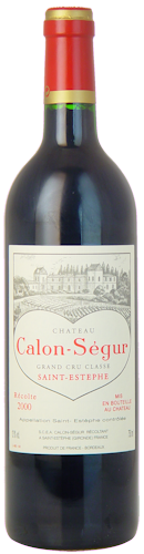 2000-CHÂTEAU-CALON-SÉGUR-3ème-Cru-Classé-Saint-Estèphe