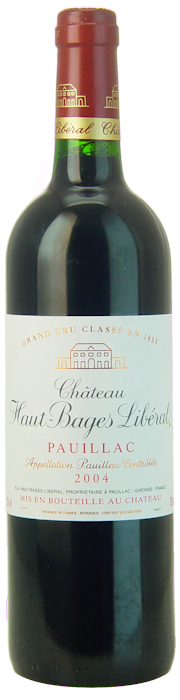 2004-CHÂTEAU-HAUT-BAGES-LIBERAL-5ème-Cru-Classé-Pauillac