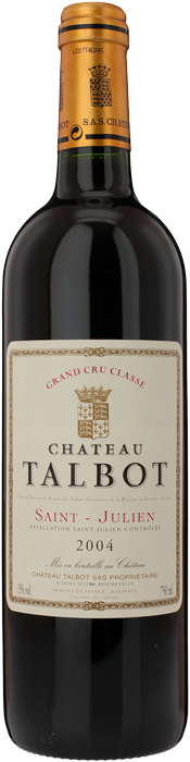 2004 CHÂTEAU TALBOT 4ème Cru Classé Saint Julien, Lea & Sandeman