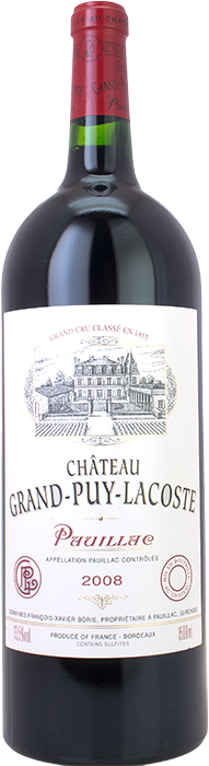 2008 CHÂTEAU GRAND PUY LACOSTE 5ème Cru Classé Pauillac, Lea & Sandeman