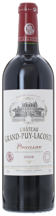2008 CHÂTEAU GRAND PUY LACOSTE 5ème Cru Classé Pauillac, Lea & Sandeman