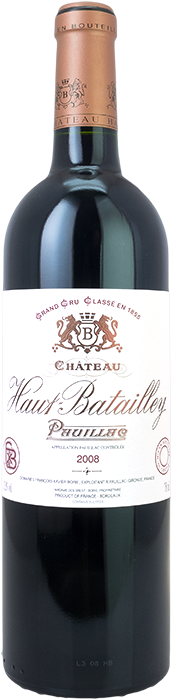 2008 CHÂTEAU HAUT BATAILLEY 5ème Cru Classé Pauillac, Lea & Sandeman