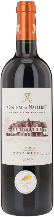 2010 CHÂTEAU DE MALLERET Cru Bourgeois Haut Médoc, Lea & Sandeman