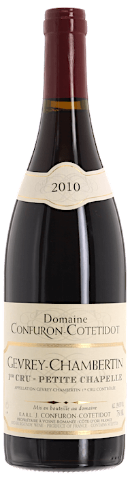 2010 GEVREY CHAMBERTIN 1er Cru Petite Chapelle Domaine J. Confuron Cotetidot, Lea & Sandeman