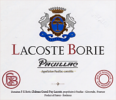2009-LACOSTE-BORIE-du-Château-Grand-Puy-Lacoste-Pauillac