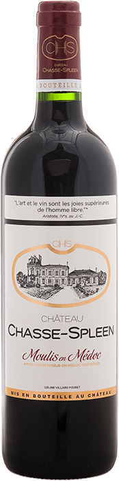 2012 CHÂTEAU CHASSE SPLEEN Cru Bourgeois Exceptionnel Moulis-en-Médoc, Lea & Sandeman