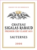 2013 CHÂTEAU SIGALAS RABAUD 1er Cru Classé Sauternes, Lea & Sandeman