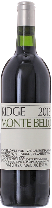 2015 RIDGE Monte Bello Cabernet Ridge Vineyards, Lea & Sandeman