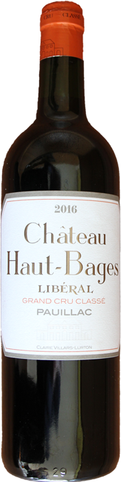 2016 CHÂTEAU HAUT BAGES LIBÉRAL 5ème Cru Classé Pauillac, Lea & Sandeman