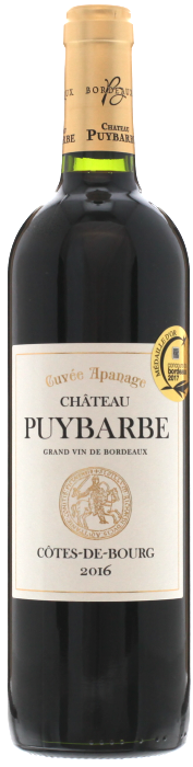 2016 CHÂTEAU PUYBARBE Cuvée Apanage Côtes de Bourg, Lea & Sandeman