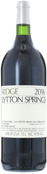 2016 RIDGE Lytton Springs Ridge Vineyards, Lea & Sandeman