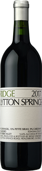 2017 RIDGE Lytton Springs Ridge Vineyards, Lea & Sandeman