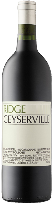 2018 RIDGE Geyserville Ridge Vineyards, Lea & Sandeman