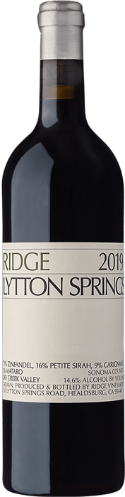 2019 RIDGE Lytton Springs Ridge Vineyards, Lea & Sandeman