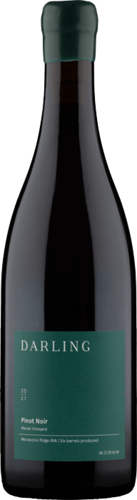 2021 PINOT NOIR Mariah Vineyard Mendocino Ridge Darling Wines, Lea & Sandeman