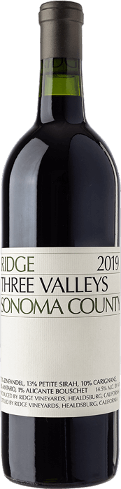 2022 RIDGE Three Valleys Zinfandel Ridge Vineyards, Lea & Sandeman