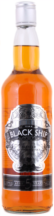 BLACK SHIP WHISKY 3 YEAR OLD Premium Blend, Lea & Sandeman