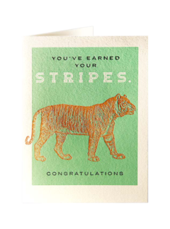 CARDS - CONGRATULATIONS TIGER STRIPES Archivist Gallery, Lea & Sandeman