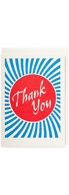 CARDS - THANK YOU RAYS, Lea & Sandeman