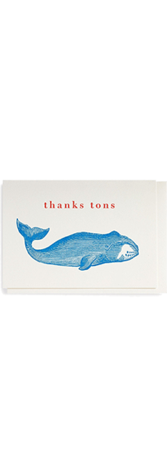 CARDS - THANKS TONS, Lea & Sandeman