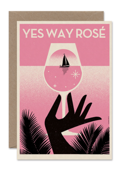 CARDS 'YES WAY ROSÉ' Telegramme Paper Co., Lea & Sandeman