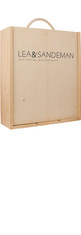 LEA & SANDEMAN WOODEN GIFT BOX Three bottle with Rope Handle