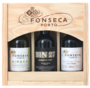 MINIATURES GIFT PACK Fonseca Wooden 3-pack with Sliding Lid, Lea & Sandeman