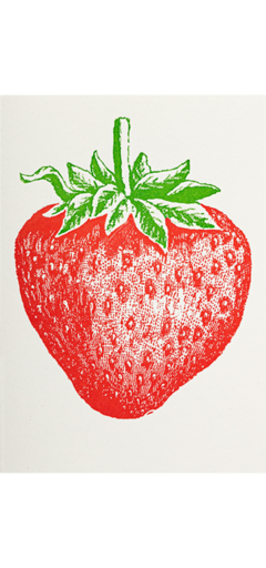 STRAWBERRY - NOTE CARD Archivist Gallery, Lea & Sandeman