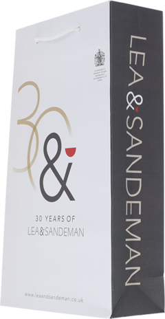 TWO BOTTLE LEA & SANDEMAN GIFT BAG Celebrating 30 Years, Lea & Sandeman